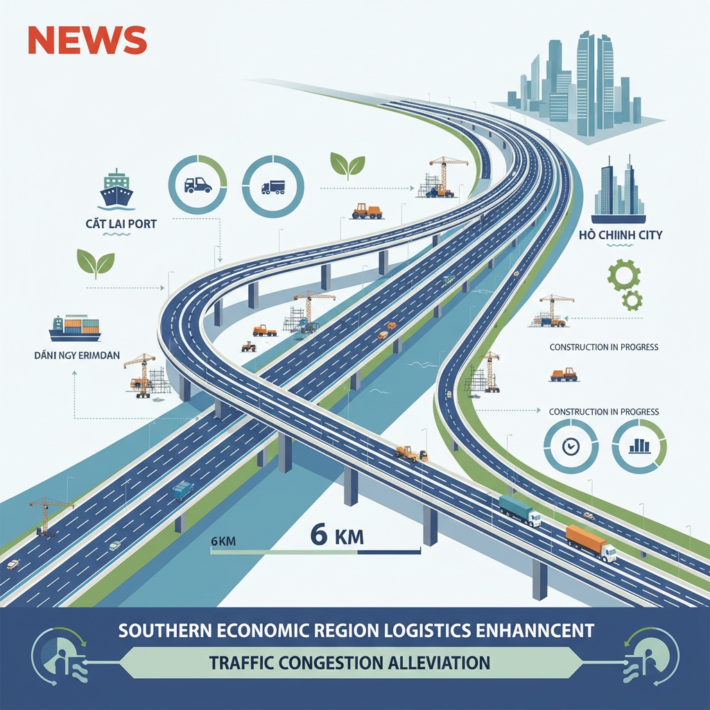 60m 폭의 도로를 개설하여 카트 라이 항구와 제3순환도로 연결