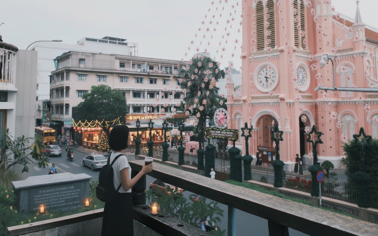 외국 관광객과 함께하는 느린 크리스마스, 호치민시