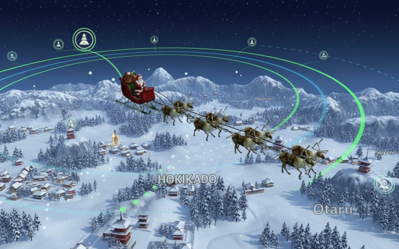 미국 군, 크리스마스 밤 산타클로스를 추적하다