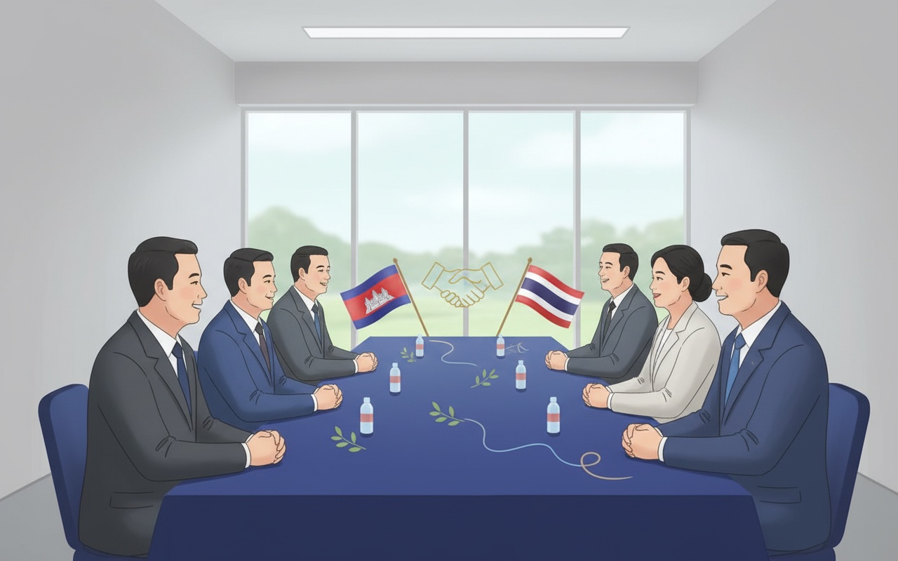 캄보디아와 태국, 휴전 협상 시작