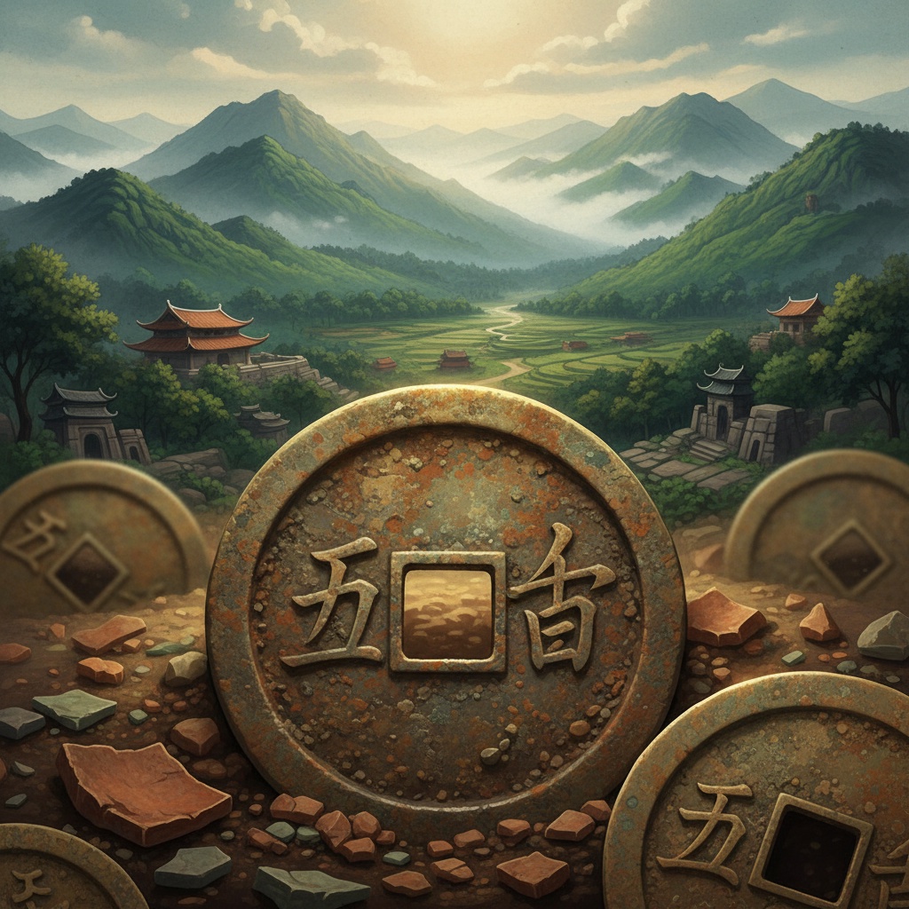 고철 수거 중 15kg의 고대 동전 발견