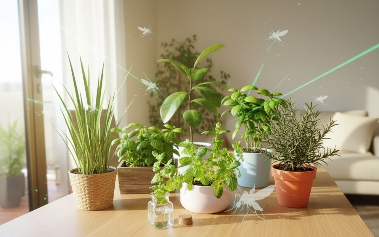 집안에서 모기를 줄여주는 5가지 식물