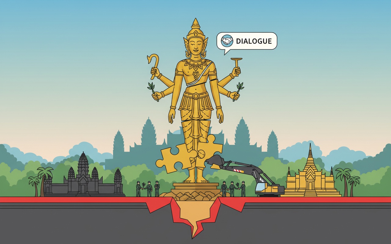 캄보디아, 태국의 힌두 신상 파괴를 비판하다