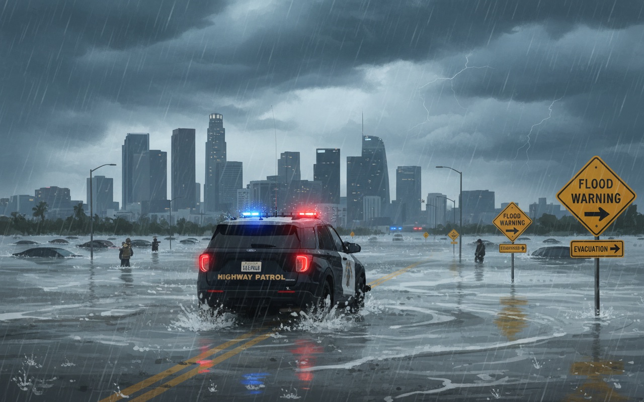 캘리포니아, 크리스마스 폭우로 비상사태 선언