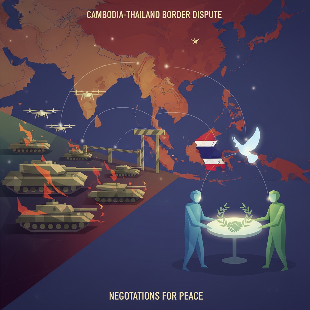 캄보디아와 태국, 협상 중에도 서로 공격 지속