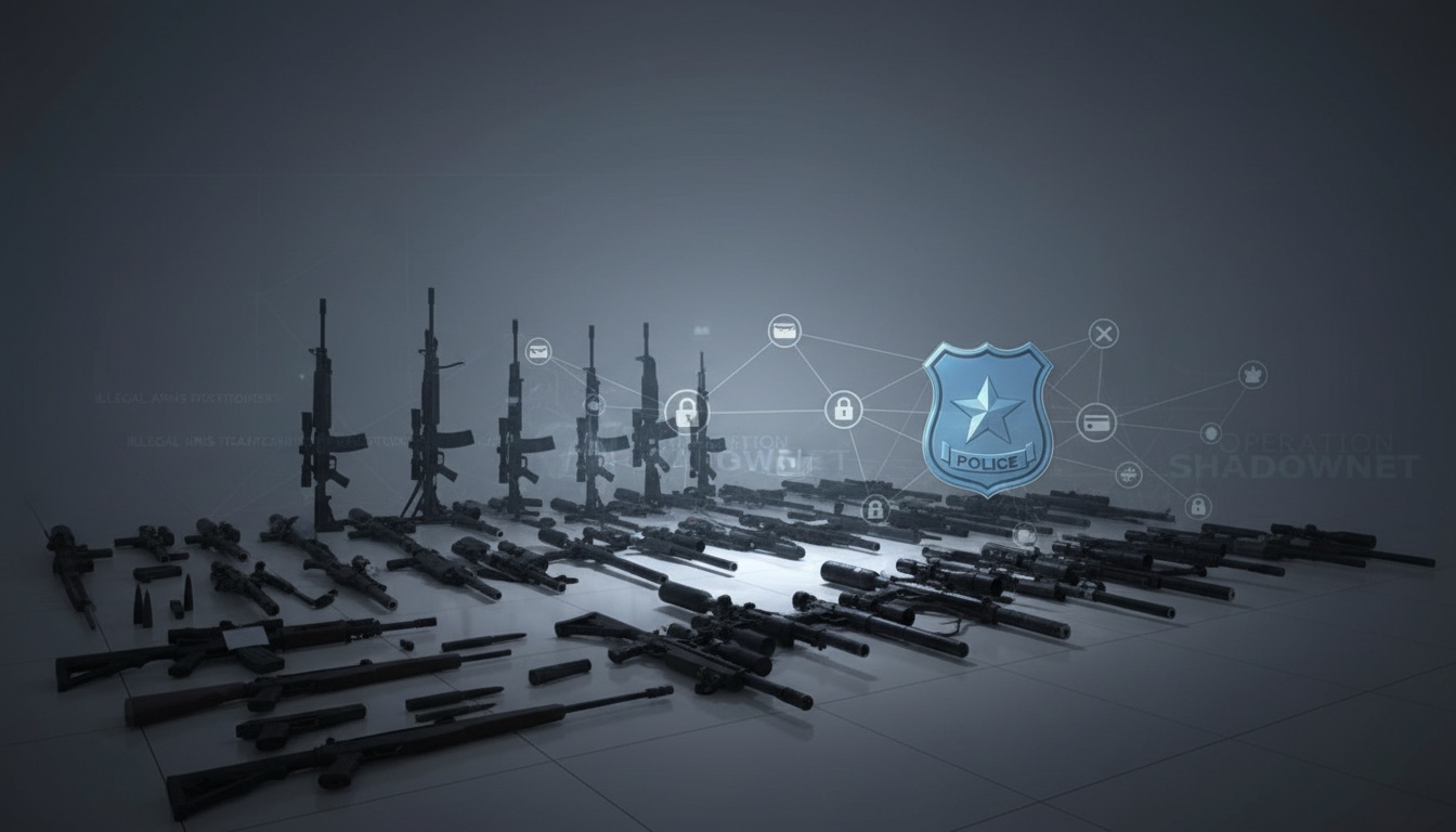 수천 정의 군용 총기 밀매 조직 적발