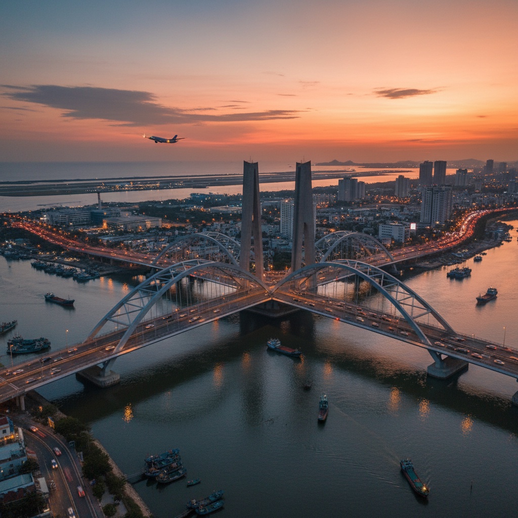 빈홈스, 카인호아에서 응우옌 타트 탄 다리 착공