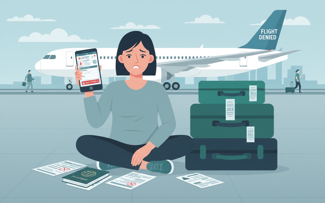 세금 미납으로 해외 출국을 취소한 여행객