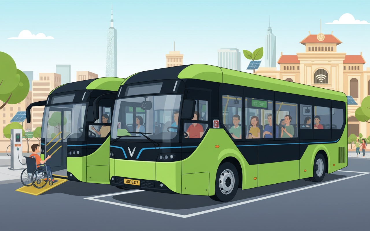 호치민시, 60대 CNG 버스를 전기차로 교체