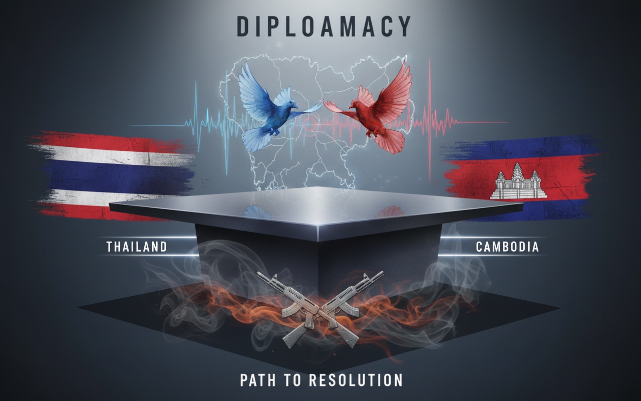 캄보디아와 태국의 휴전 조건 갈등