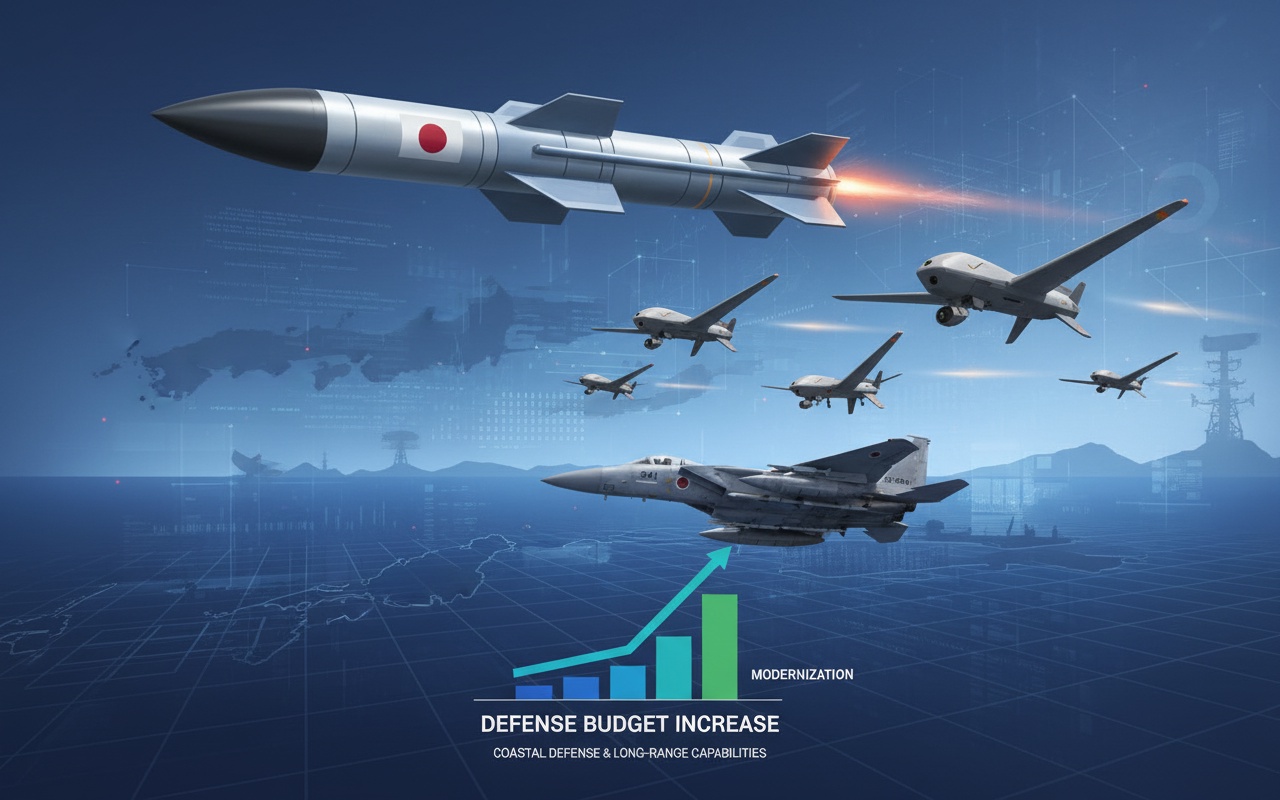 일본, 중국과의 긴장 속에서 사상 최대의 국방 예산 승인