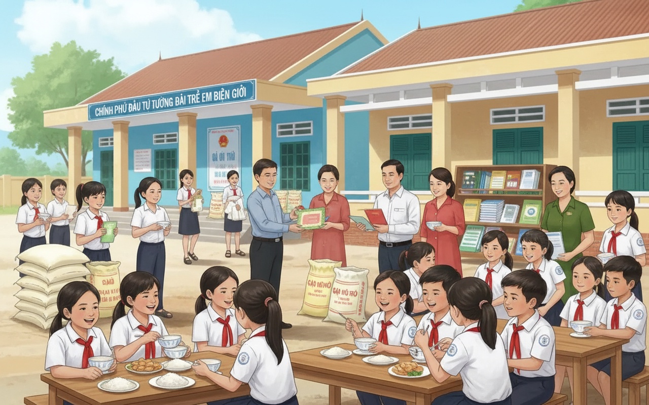 국경 지역 학생들에게 월 450,000동의 점심 지원