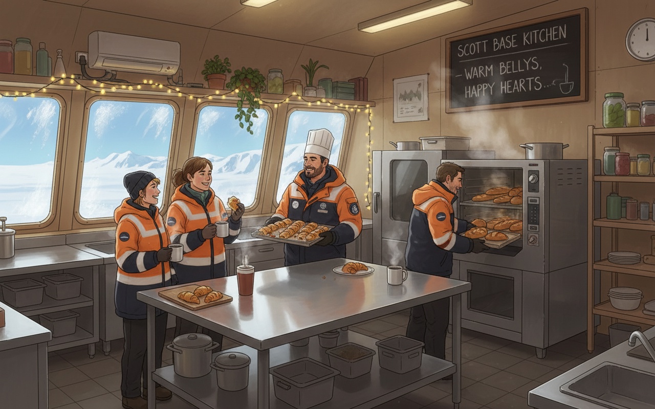 남극에서 '얼음 위' 요리를 하는 요리사들