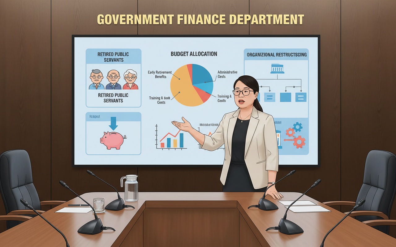 재무부, 퇴직 공무원에게 163조 4천억 동 지급
