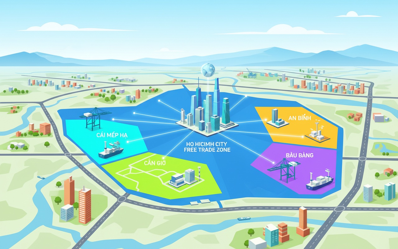 호치민시, 자유무역구 설립 및 여러 분구 확대