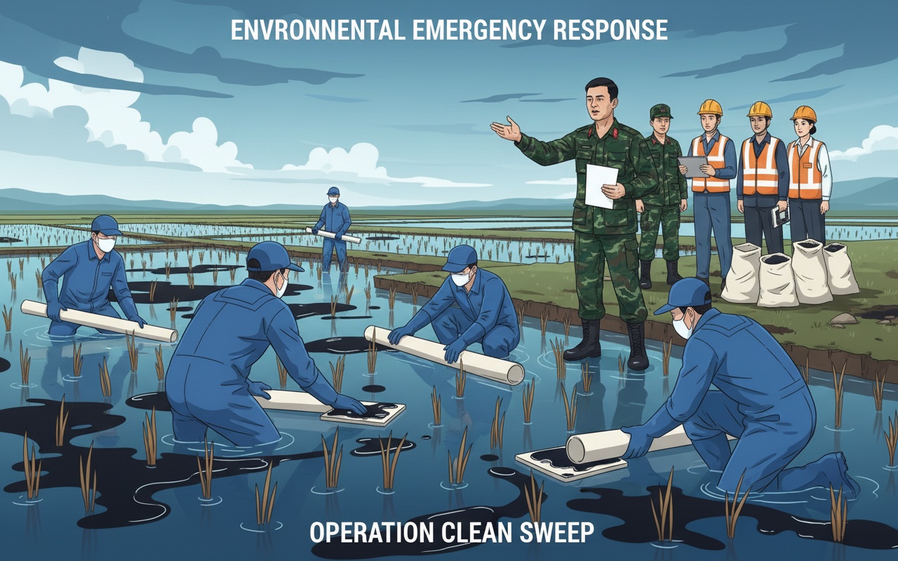 '둥꽛에서 발생한 기름 유출, 계량기 설치 시 밸브 문제로 인한 사고'