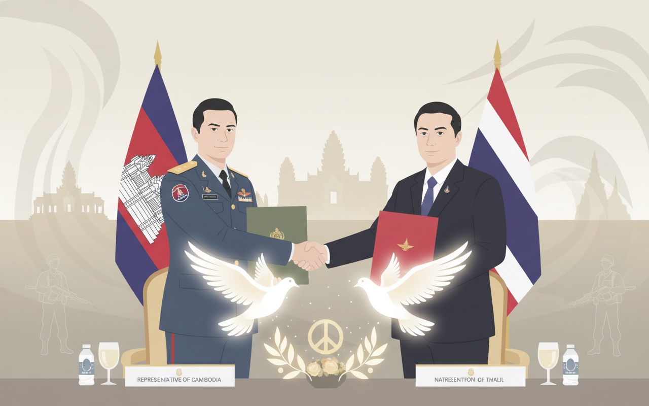 캄보디아와 태국, 휴전 합의