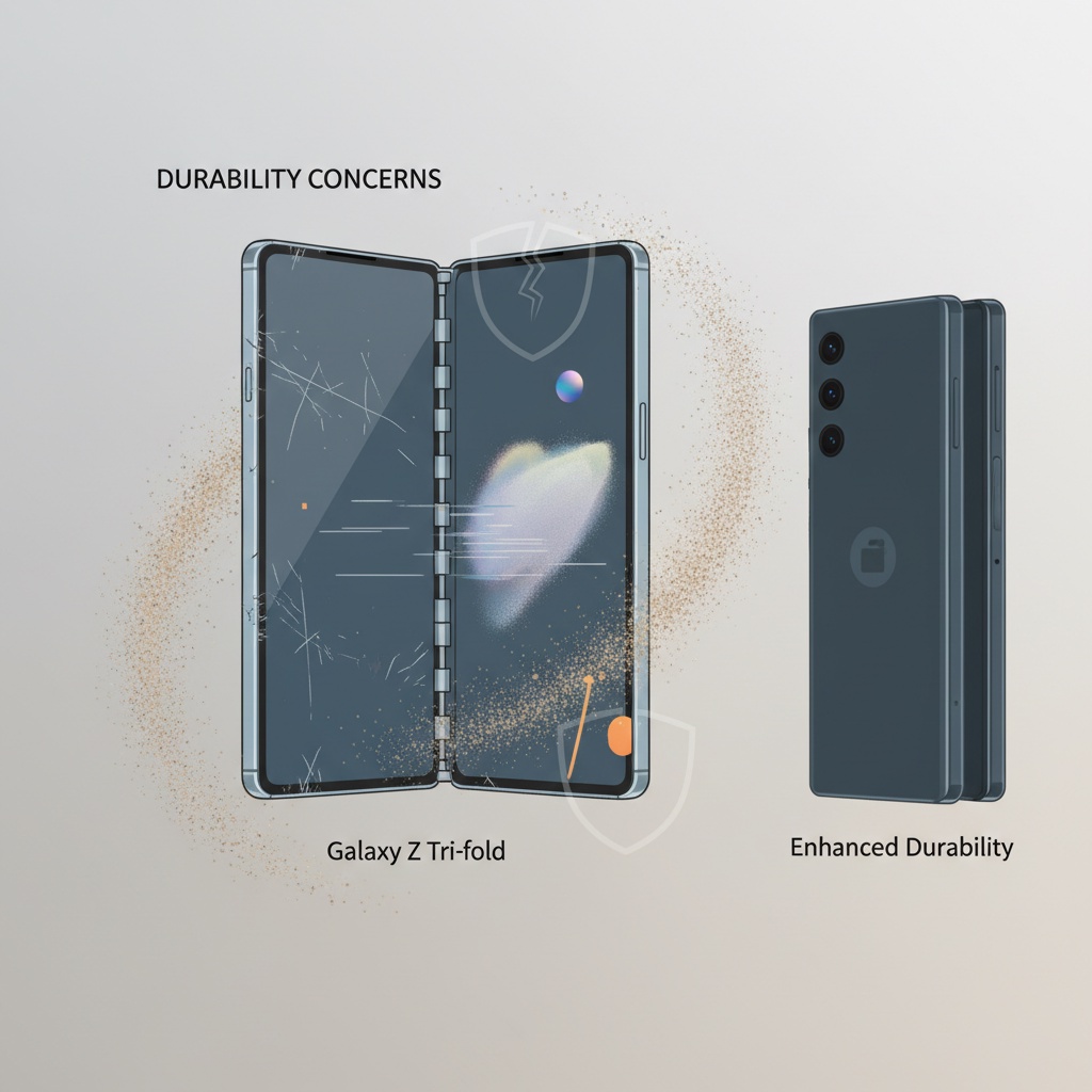 갤럭시 Z 트라이폴드, 내구성 부족으로 비판받아