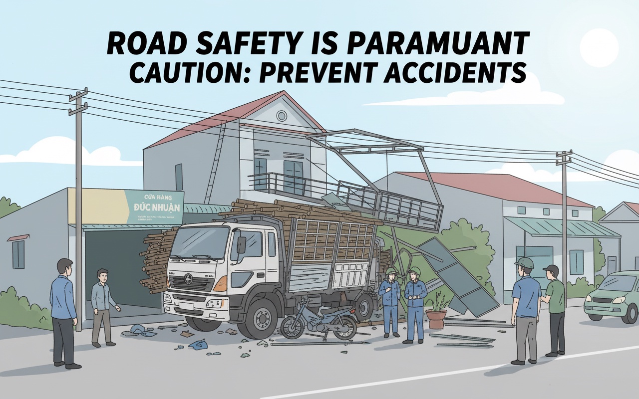 화물차가 집을 부수면서 한 명 사망