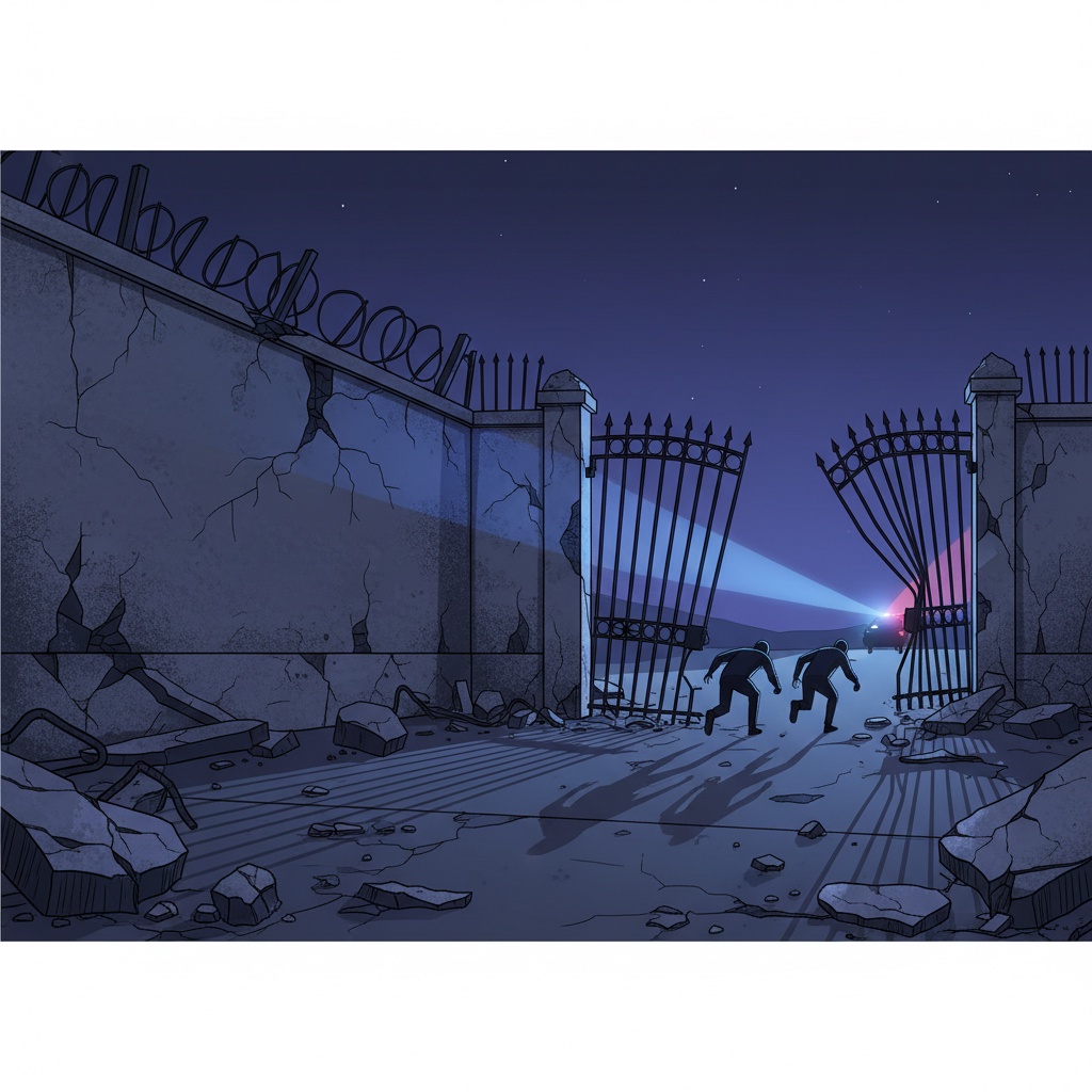 미국의 세 명의 수감자, 탈옥 후 여성 택시 기사를 납치하다