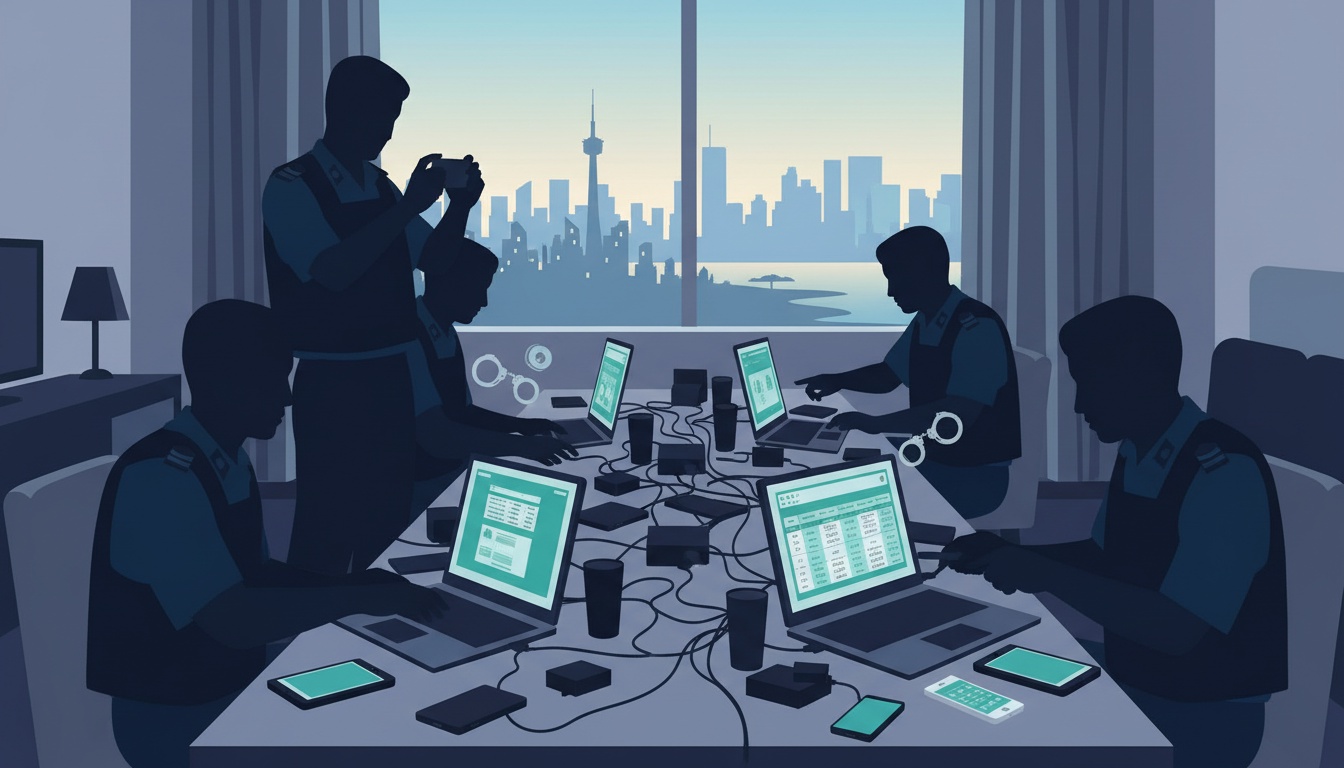 나트랑에서 외국인 30명 온라인 도박 적발