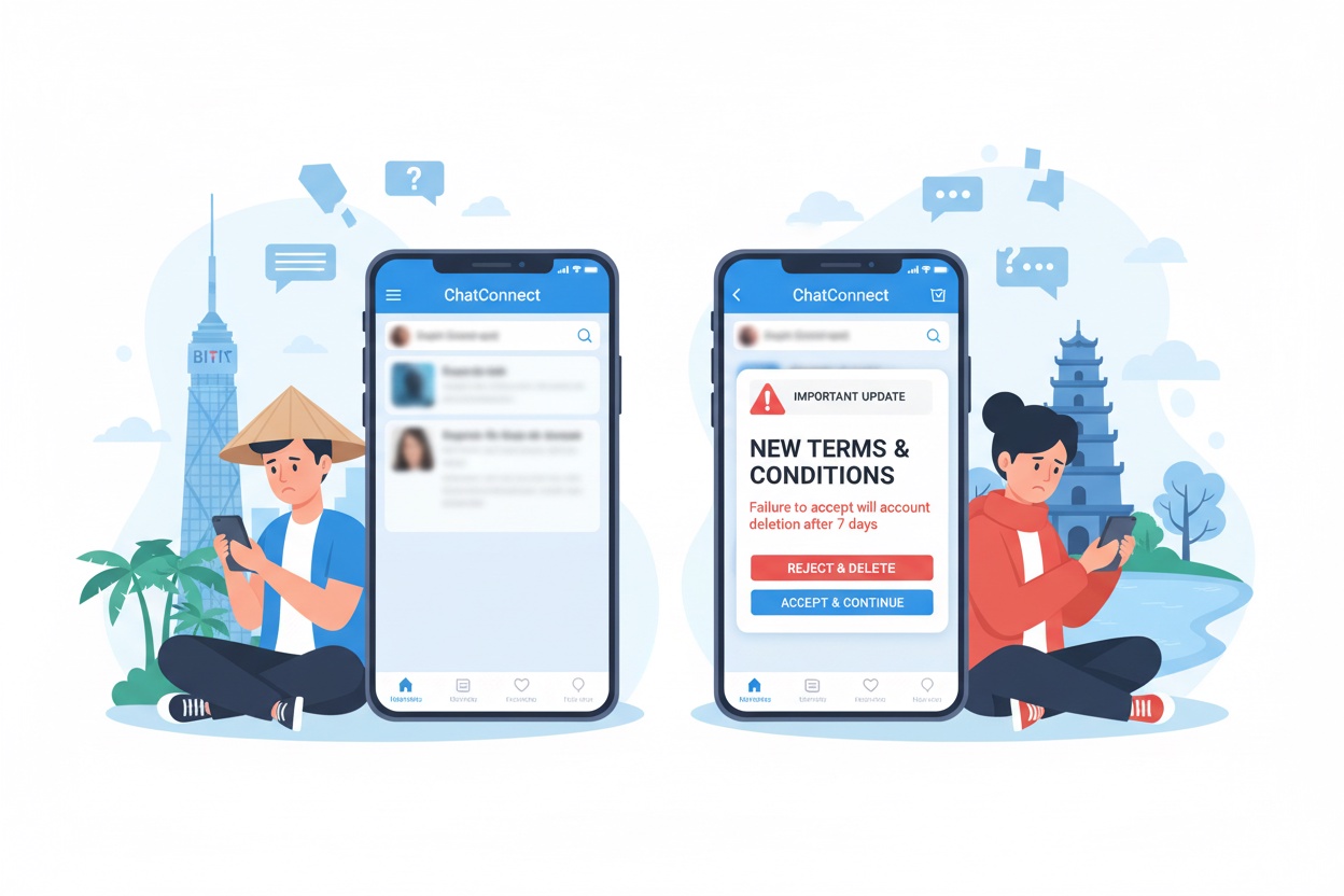 사용자들, Zalo의 갑작스러운 이용 약관 업데이트에 혼란