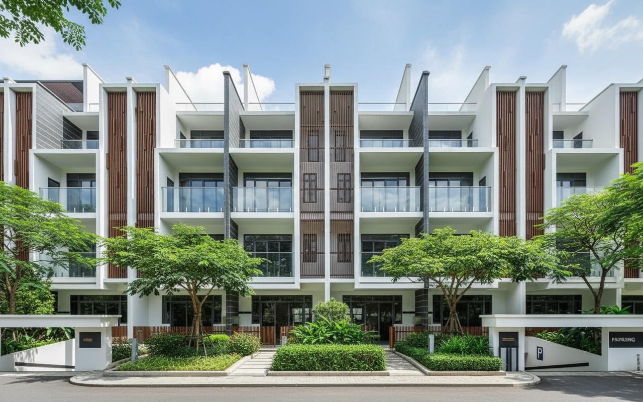 호치민시 서부에 위치한 다세대 가족을 위한 단지