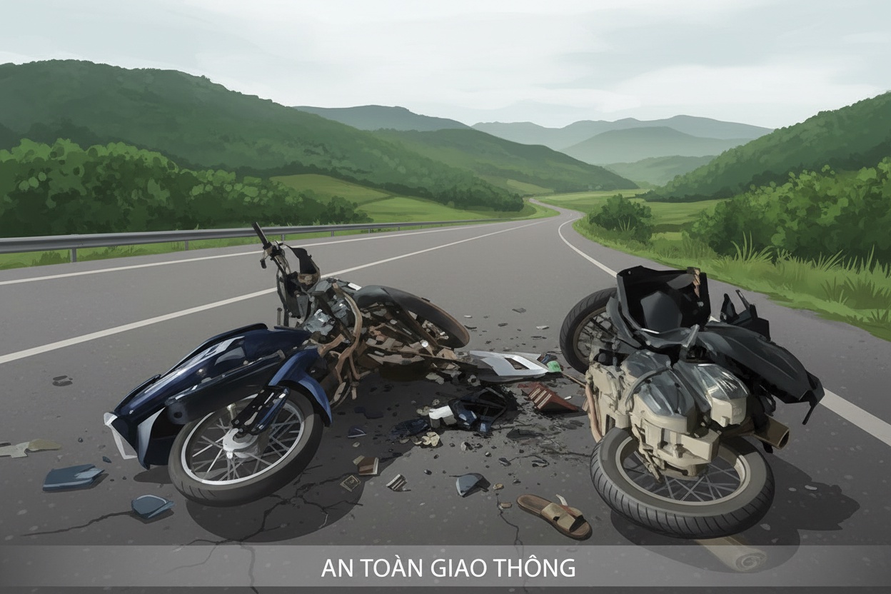 오토바이 충돌, 세 명 사망