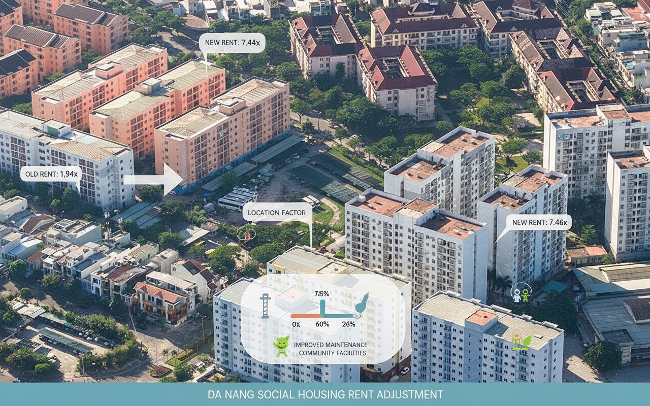 다낭, 사회주택 임대료 최대 7배 인상 예정