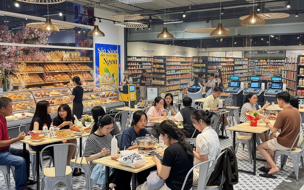 통합 식품 모델 슈퍼마켓의 급성장