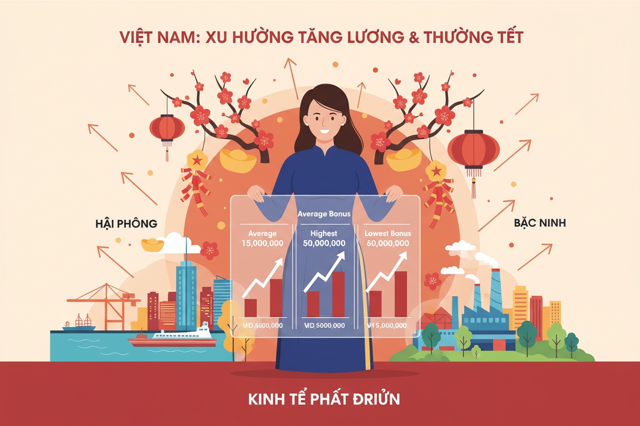 각 지방의 음력 새해 보너스 및 임금 현황