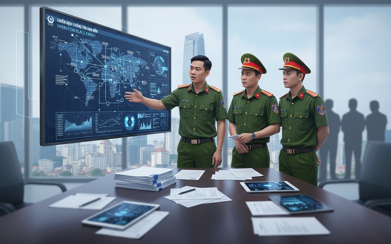 호치민시에서 빚을 강제로 회수한 범죄조직의 리더 '레'가 체포됨