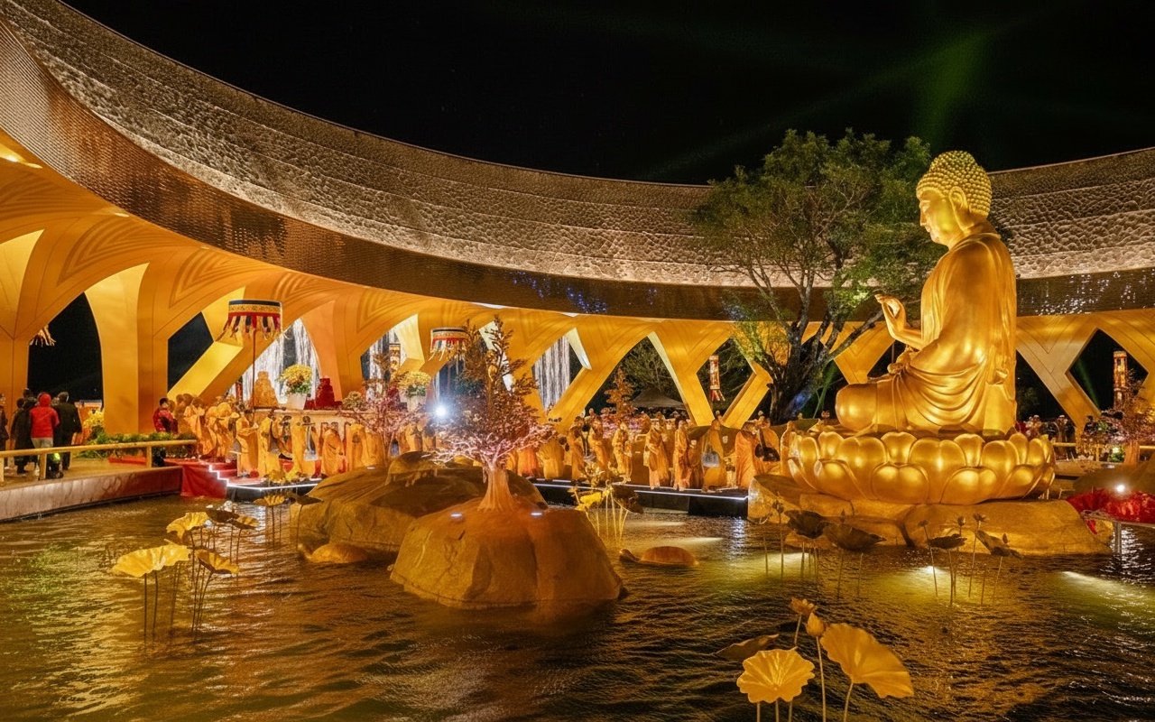 바덴산, 새해를 맞아 부처님 상을 맞이하다