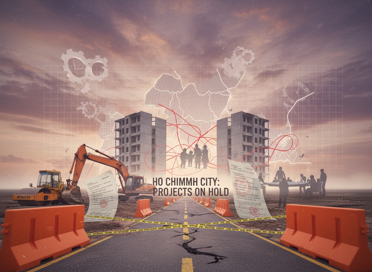 호치민시, 재정착 구역 프로젝트 수년간 지연