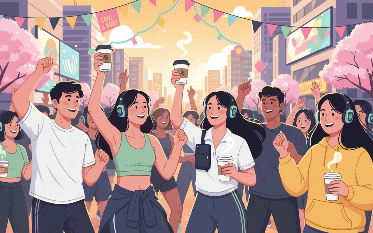 한국에서의 무알콜 아침 파티 트렌드