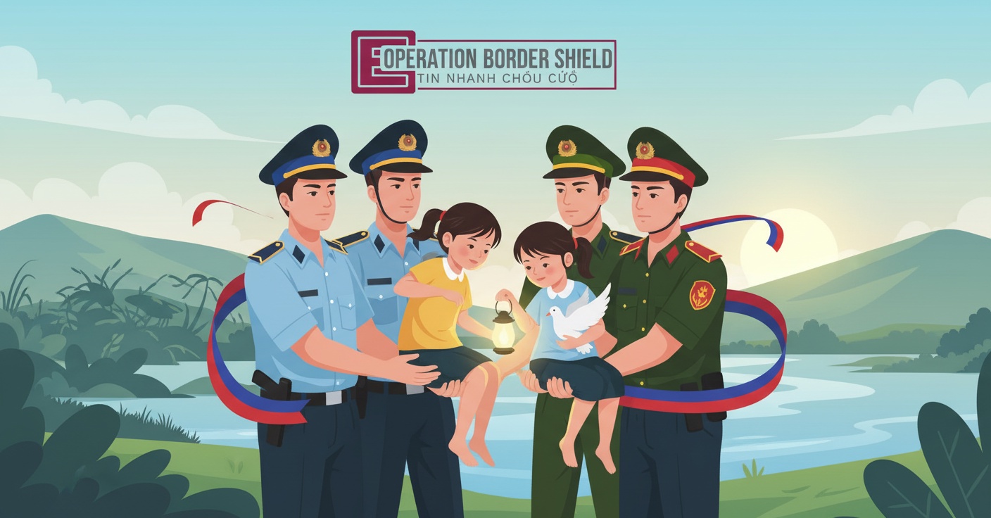 경찰, 캄보디아에서 두 소녀를 구출하다