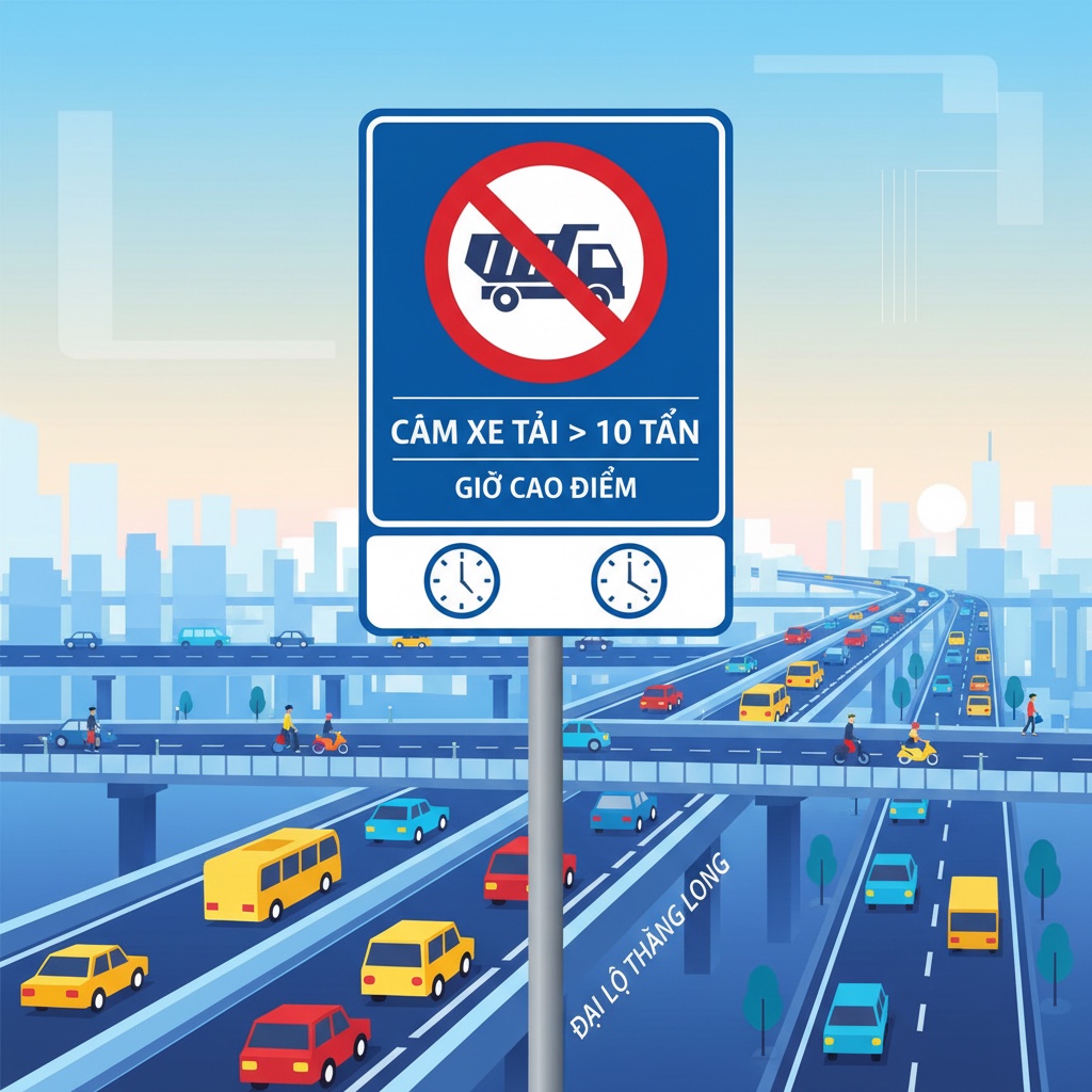 10톤 이상 차량의 Vành đai 3 진입 제한 방안