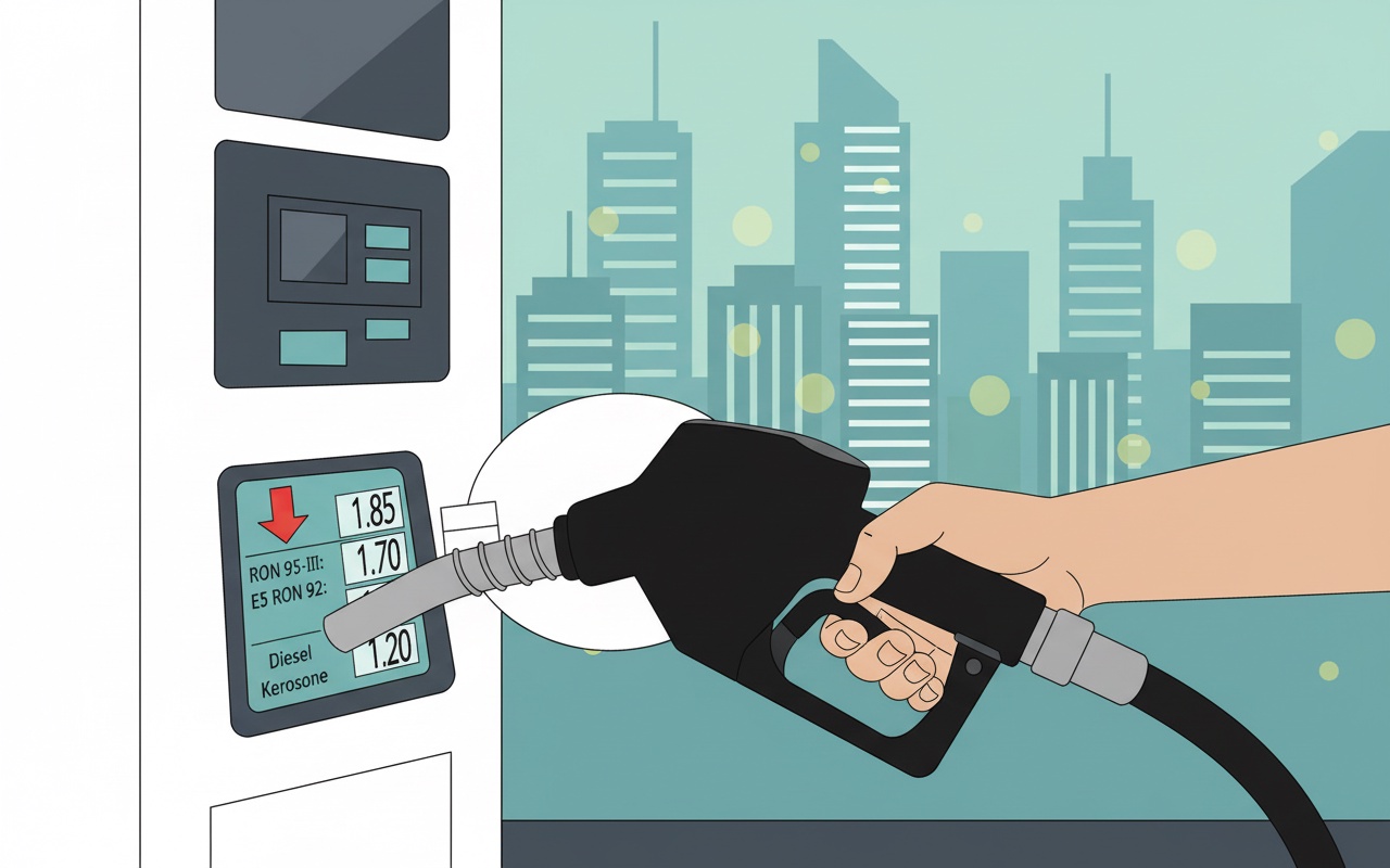 휘발유 가격, 리터당 19,000 동 아래로 하락