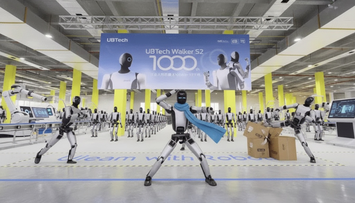중국 기업, 인간형 로봇 1,000대 생산 달성