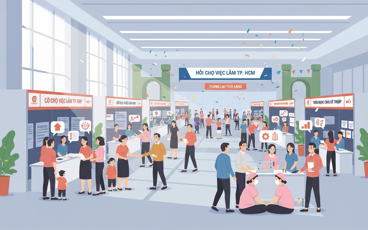 호치민시, 2,700명의 실직자를 위해 공장들이 인력 채용 경쟁