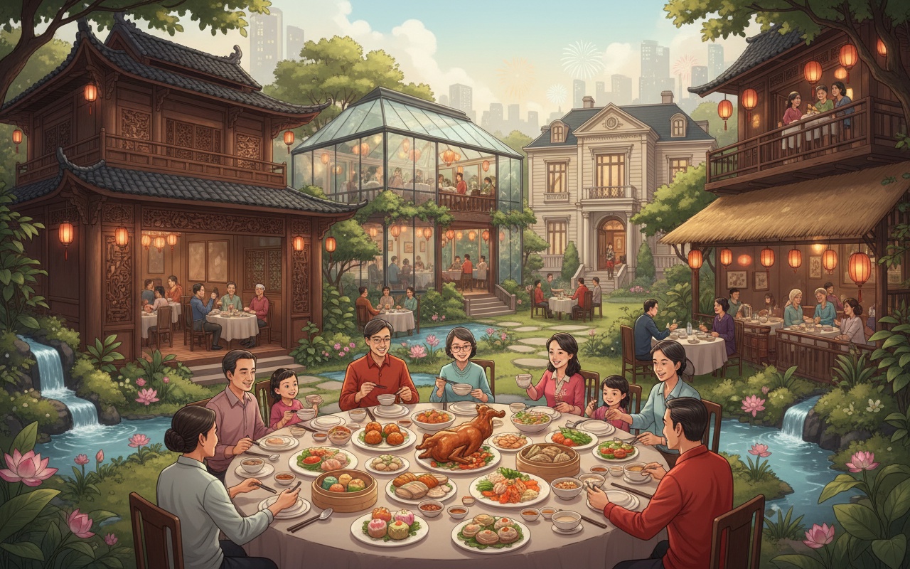 호치민시에서 새해를 맞아 가족 모임에 적합한 5곳의 음식점