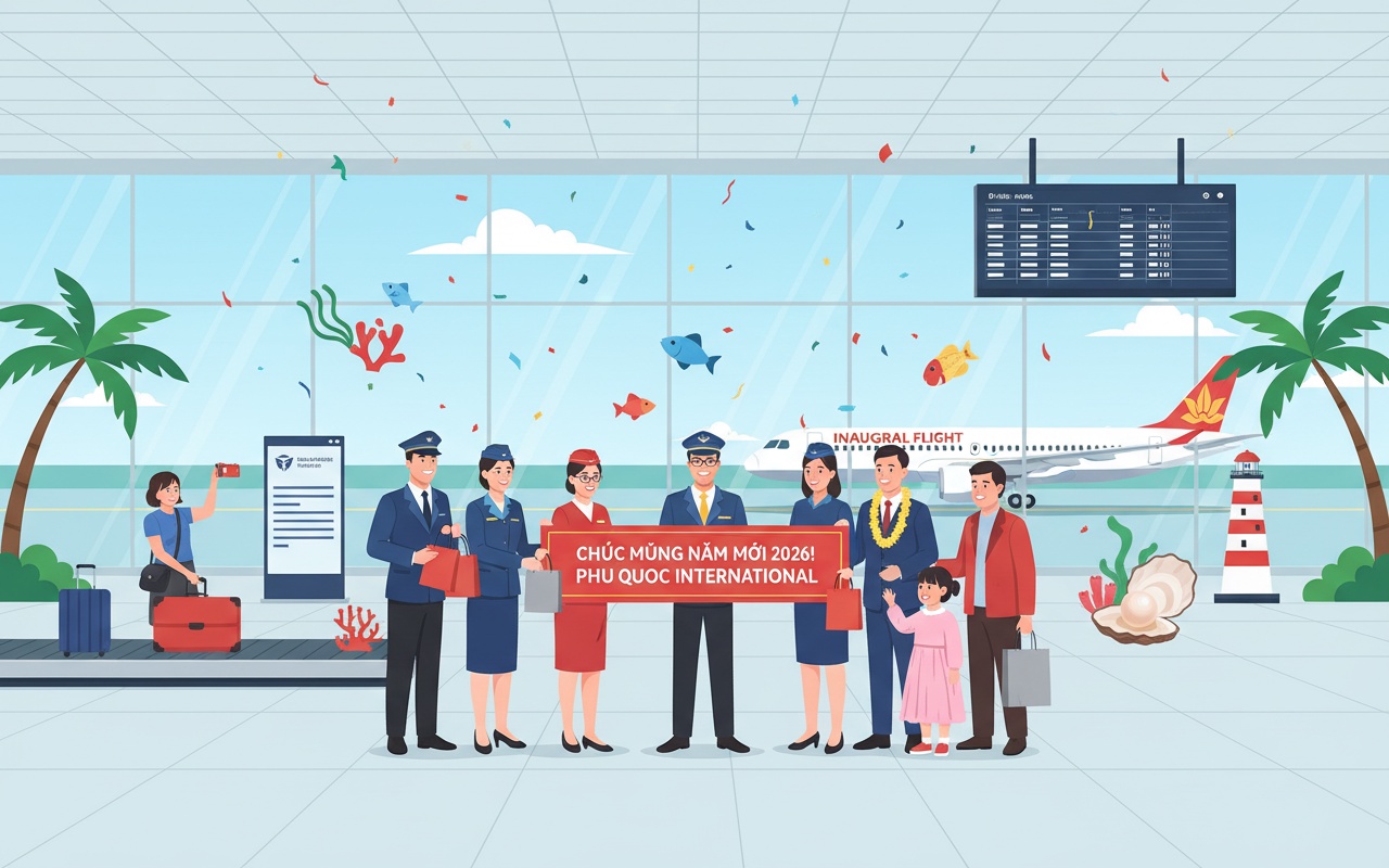 2026년, 첫 국제선 비행기가 푸꾸옥에 착륙하다