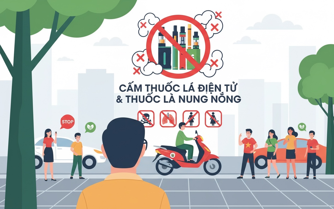 전자 담배 흡연자는 최대 500만 동의 벌금을 부과받게 된다