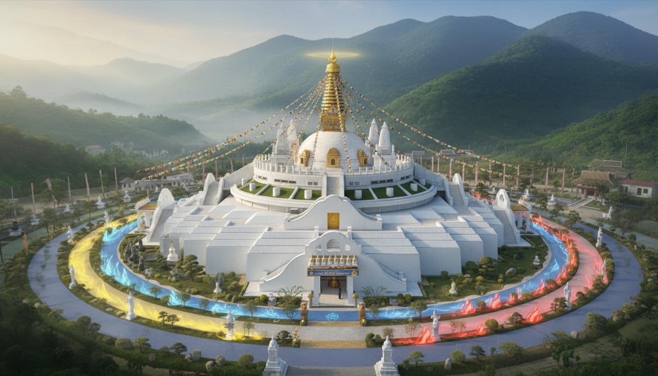 타이 티엔 만다라, 금강승 불교의 우주 재현