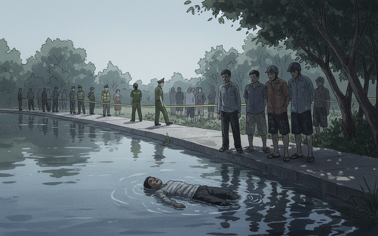 수역에서 발견된 여성 시신, 살해 의혹