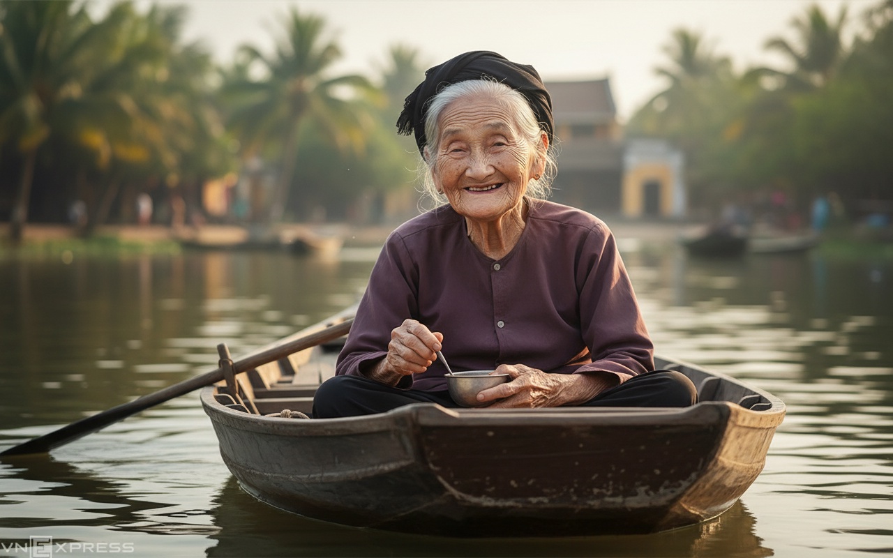호아이 강의 나룻배 노인에서 ‘세계에서 가장 아름다운 할머니’로