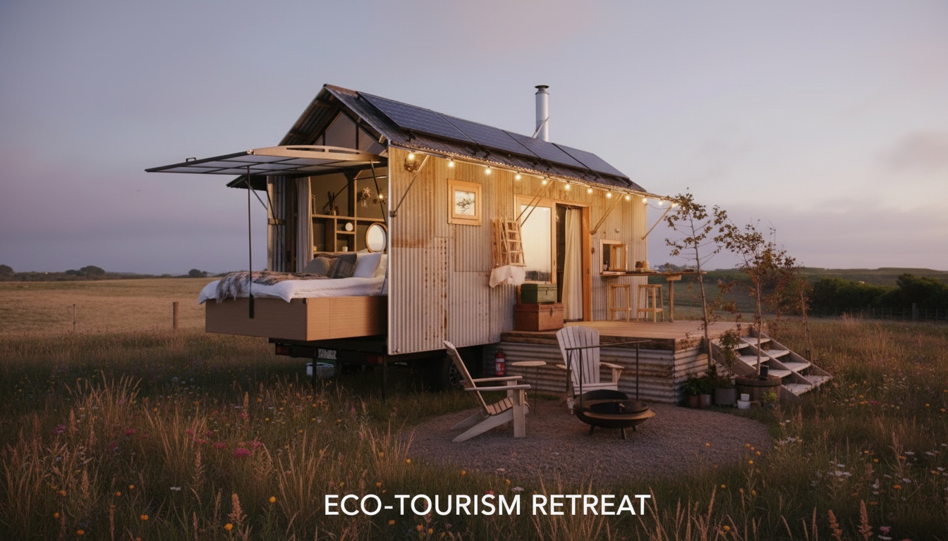 30㎡ 이하의 이동 가능한 작은 집 4채