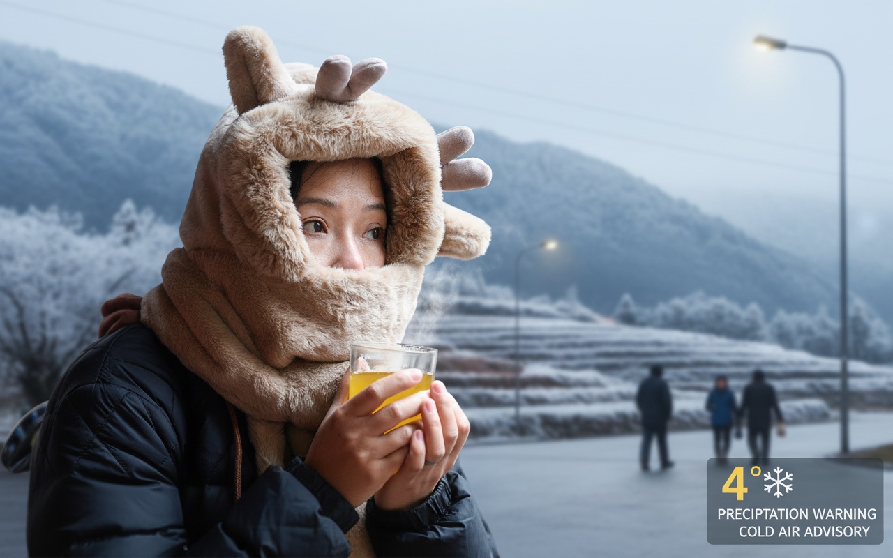 북부 지역, 최저 기온 4도 C 기록