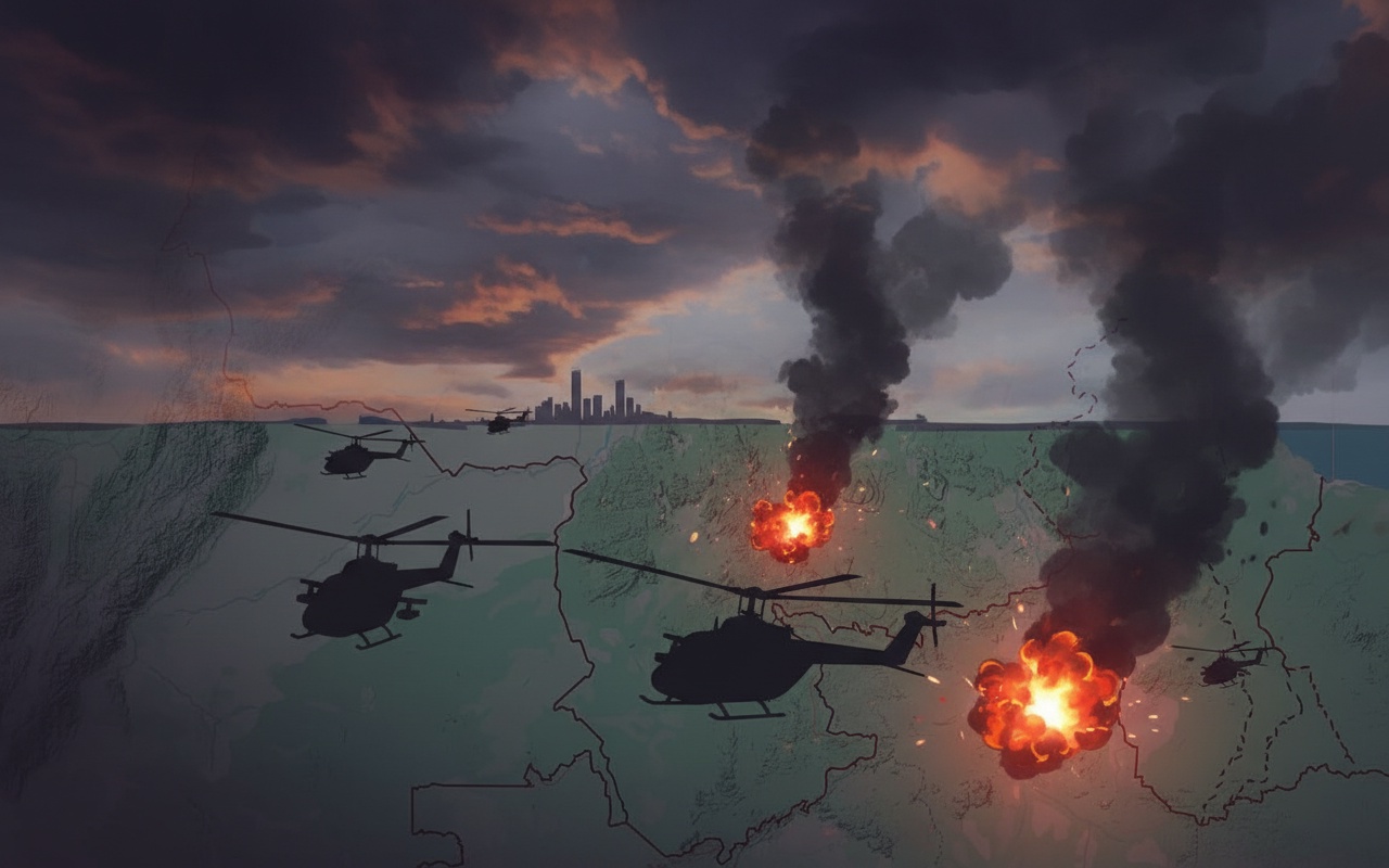 베네수엘라 영공, 공습 속 빈 공간