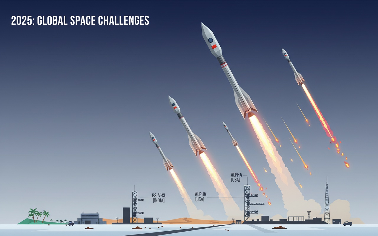 2025년의 로켓 및 우주선 사고 연속 발생